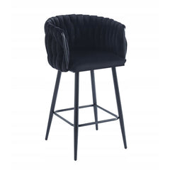 Hoker H7 FX Velvet Czarny Welur Glamour Metalowy Stelaż