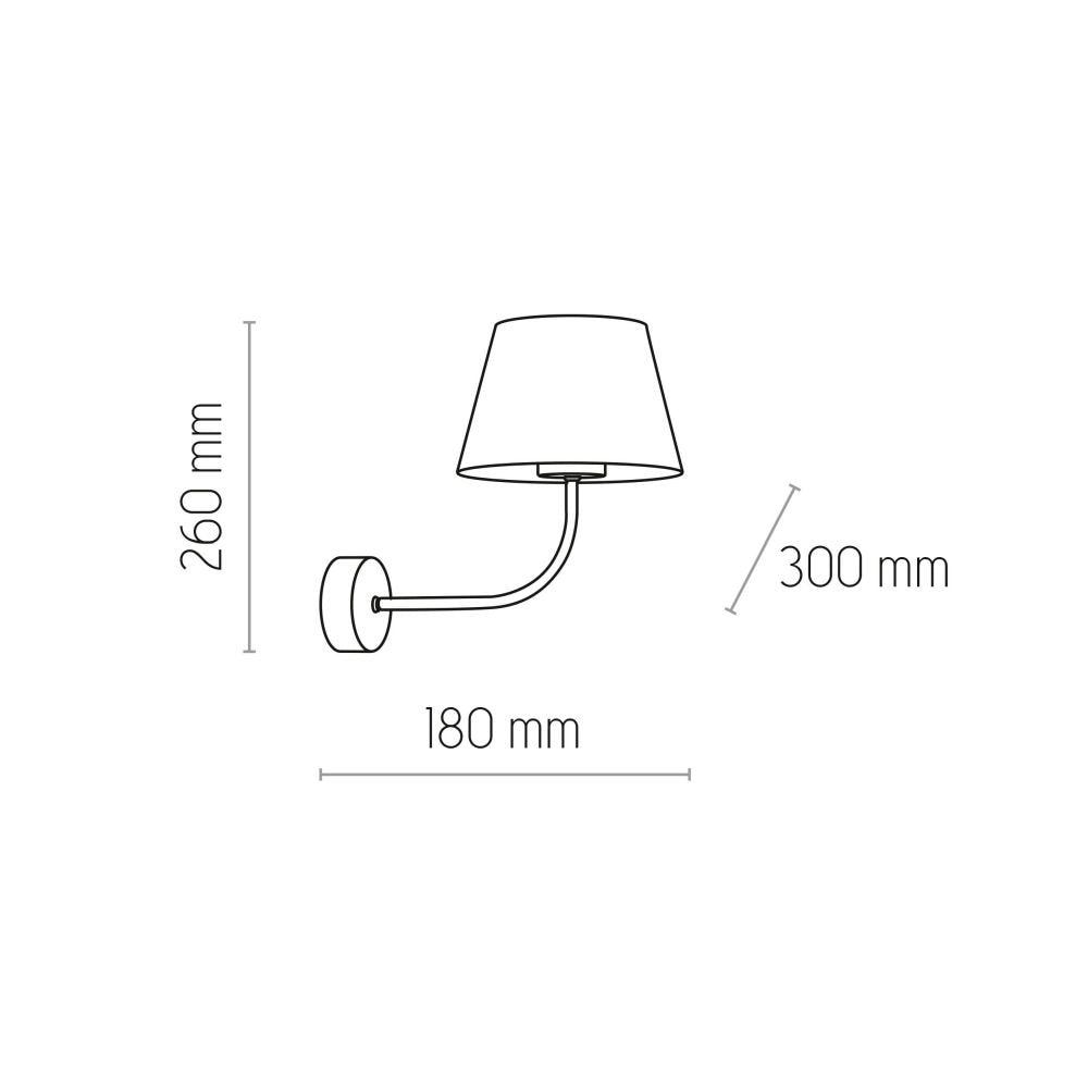 Kinkiet Chicago Linen 4186 z lnianym akcentem TK Lighting