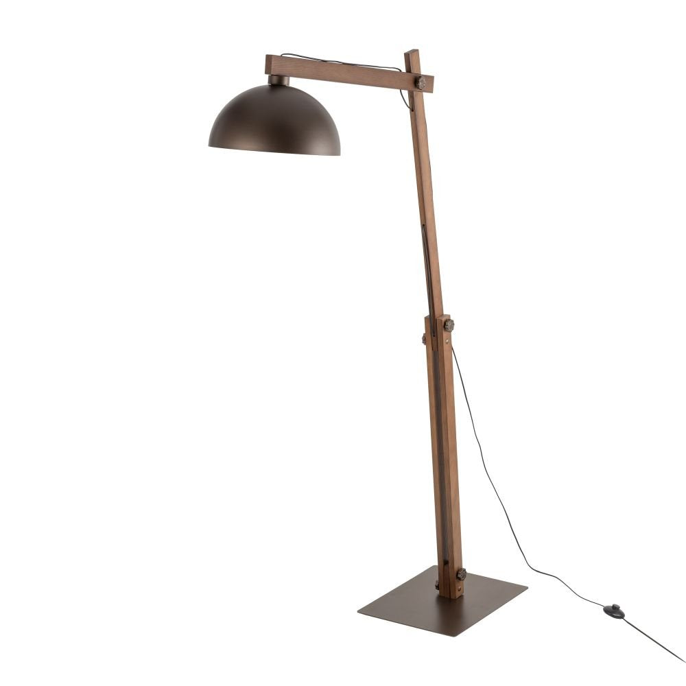 Lampa podłogowa TK Lighting Oslo Brown 6319 – minimalistyczny design