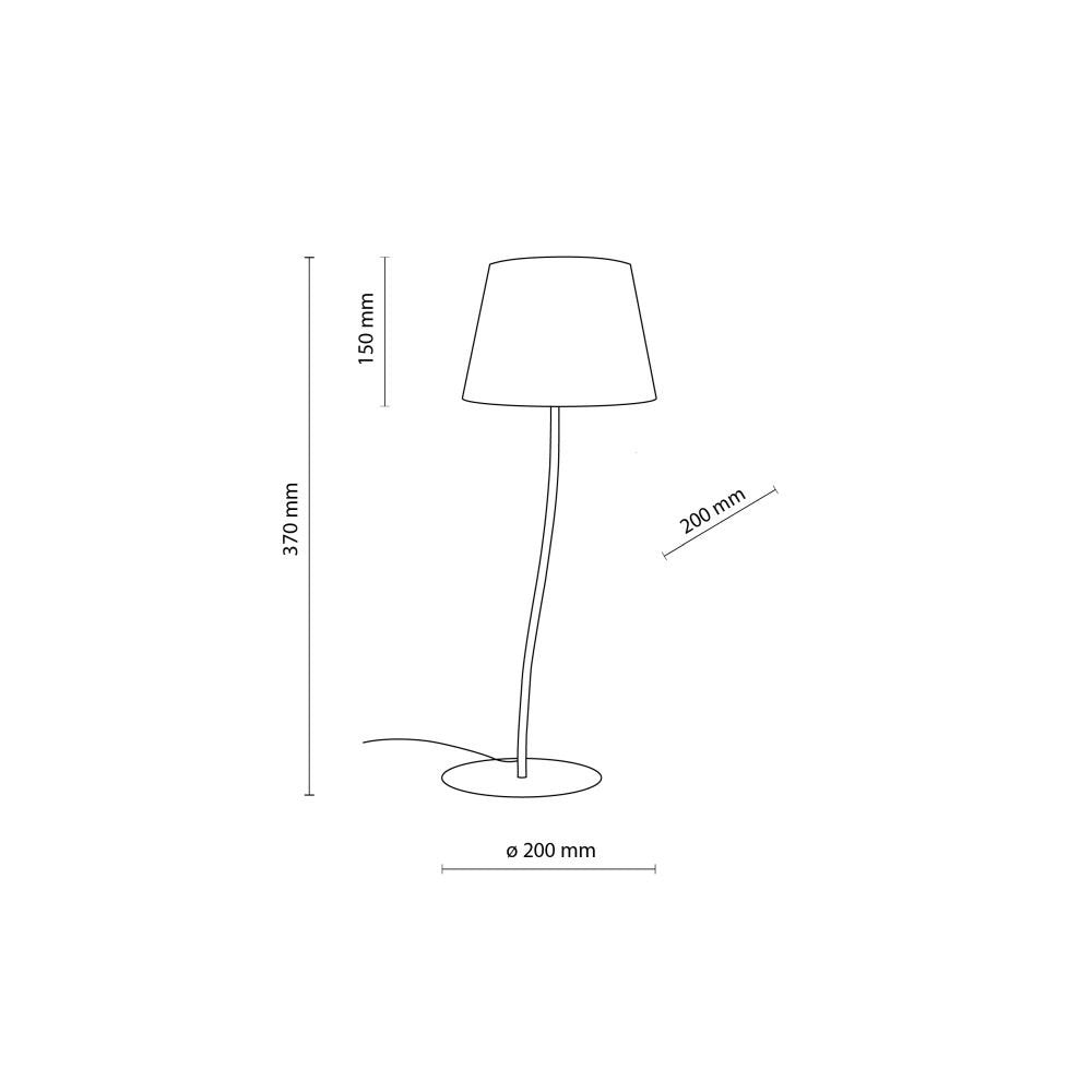 Lampa stołowa TK Lighting Nicola Yellow, stylowy akcent kolorystyczny