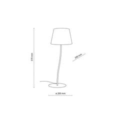 Lampa stołowa TK Lighting Nicola Yellow, stylowy akcent kolorystyczny