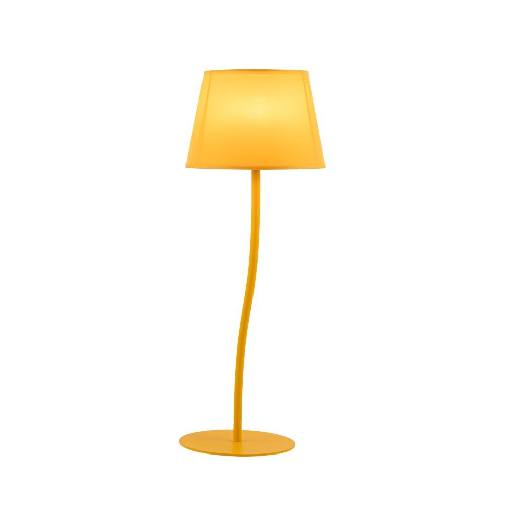 Lampa stołowa TK Lighting Nicola Yellow, stylowy akcent kolorystyczny