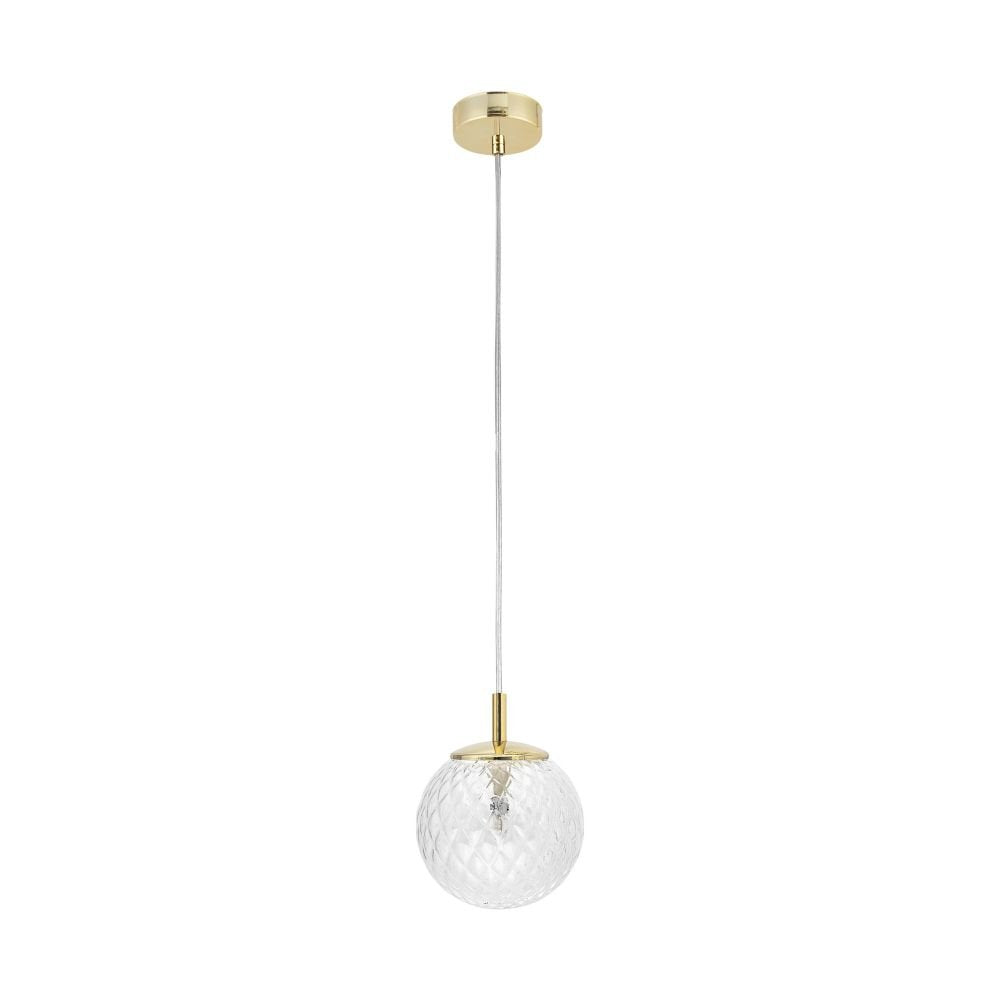 Lampa wisząca Cadix Gold TK Lighting, złota o luksusowym blasku