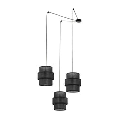 Lampa wisząca Calisto czarna potrójna industrialna metalowa