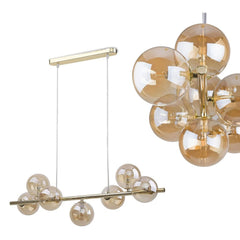 Lampa wisząca Estera Gold – złote wykończenie, luksusowy blask