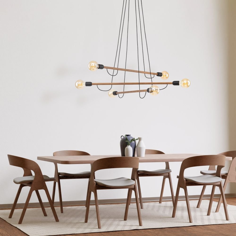 Lampa wisząca Helix czarny orzech 4950 TK Lighting