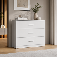 Komoda ADIL 93 cm - Biały Alpejski