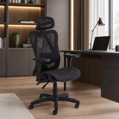 Fotel gabinetowy CARLTON - Kolor Czarny